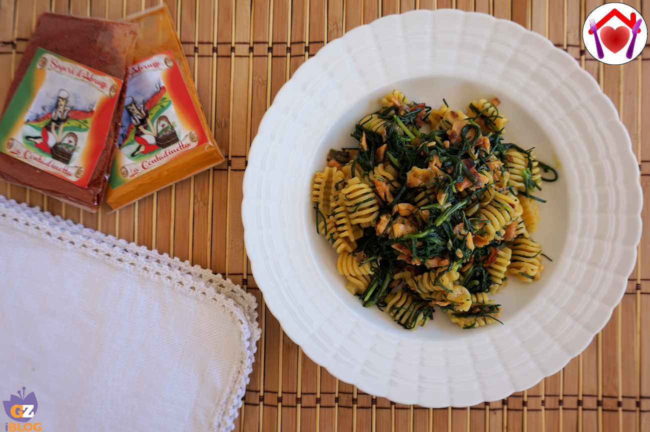 Pasta salmone e agretti
