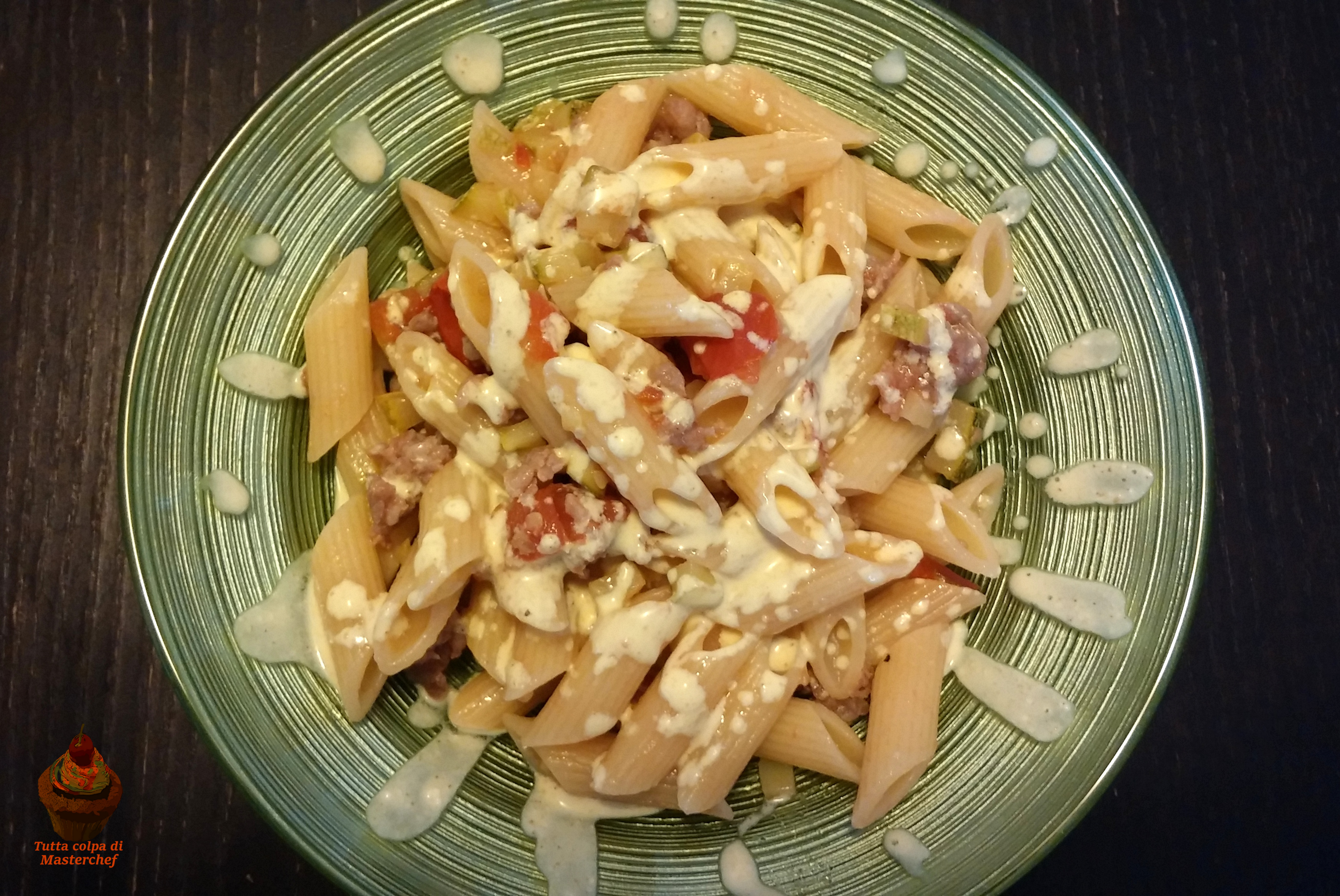Pasta salsiccia e curry