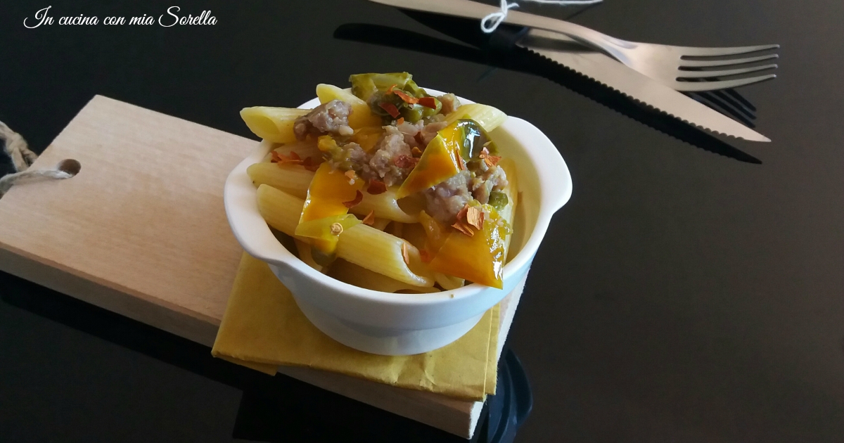 Pasta salsiccia e peperoni – ricetta veloce e semplice