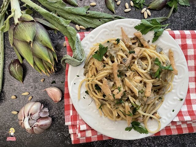 Pasta seppie e carciofi