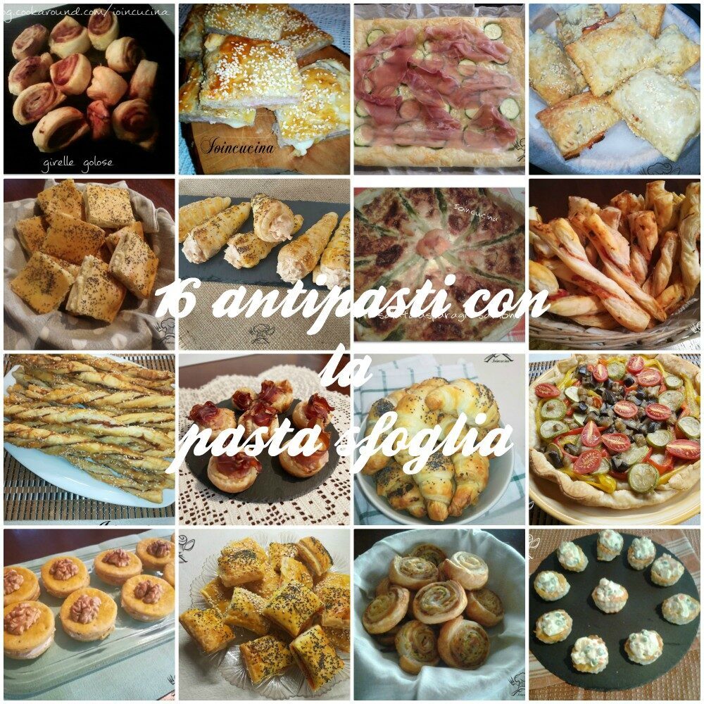 Pasta sfoglia: 16 ricette di antipasti e stuzzichini