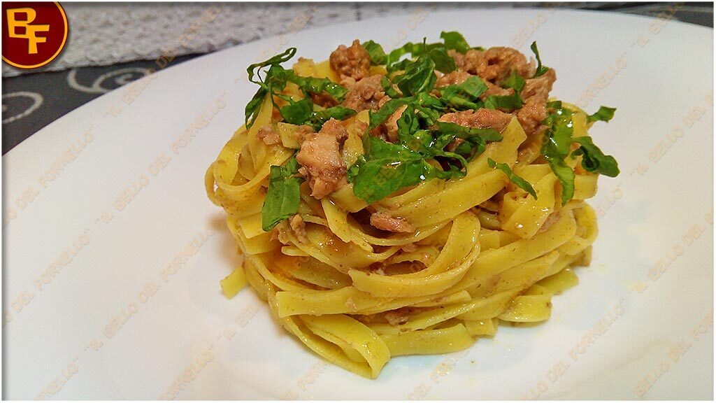 Pasta tonno e paté di olive taggiasche