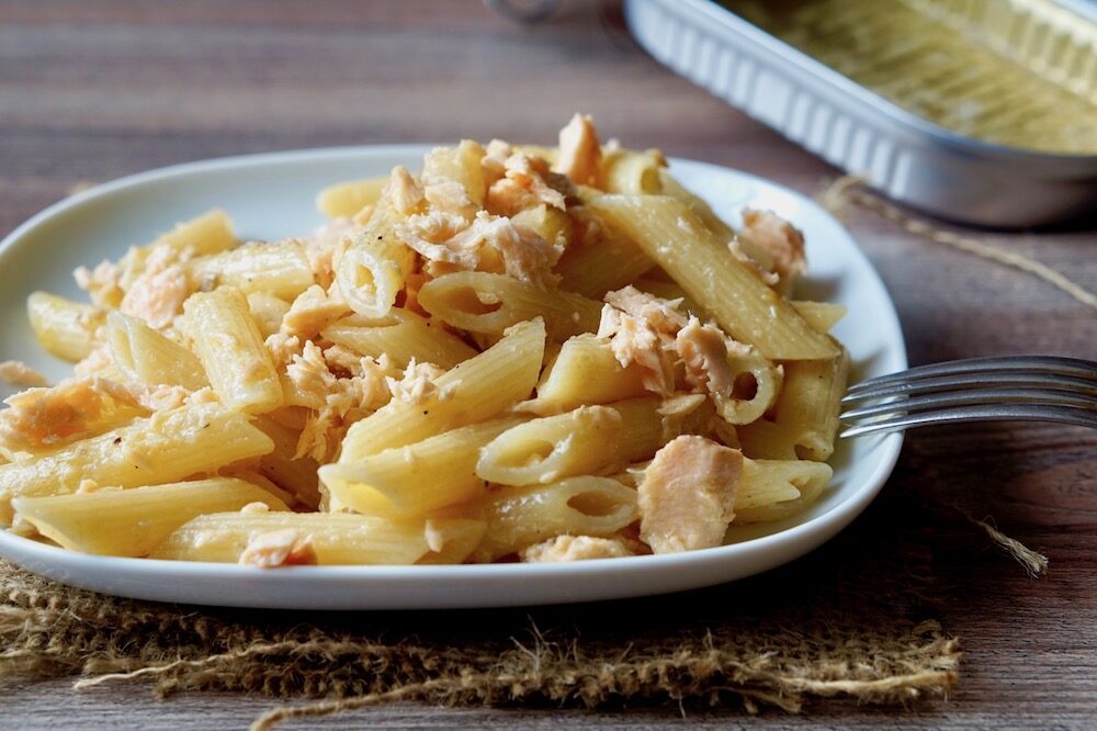 Pasta veloce al salmone