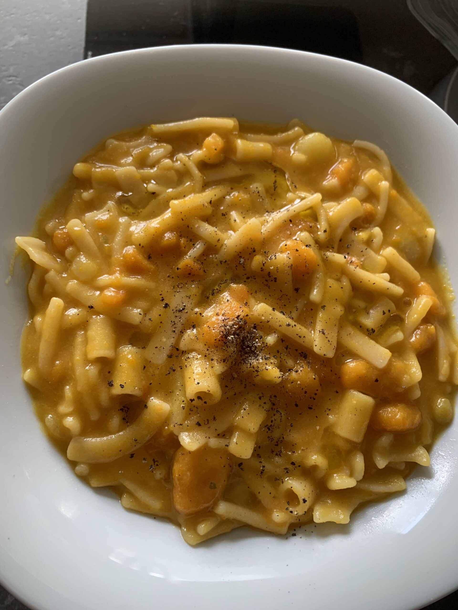 Pasta zucca e patate