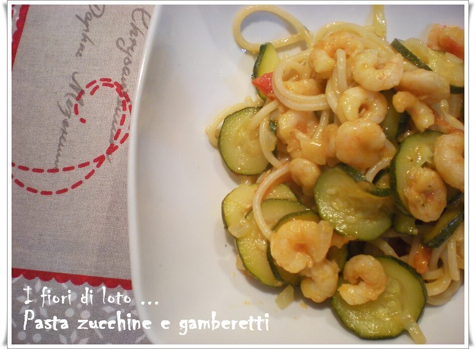 Pasta zucchine e gamberetti