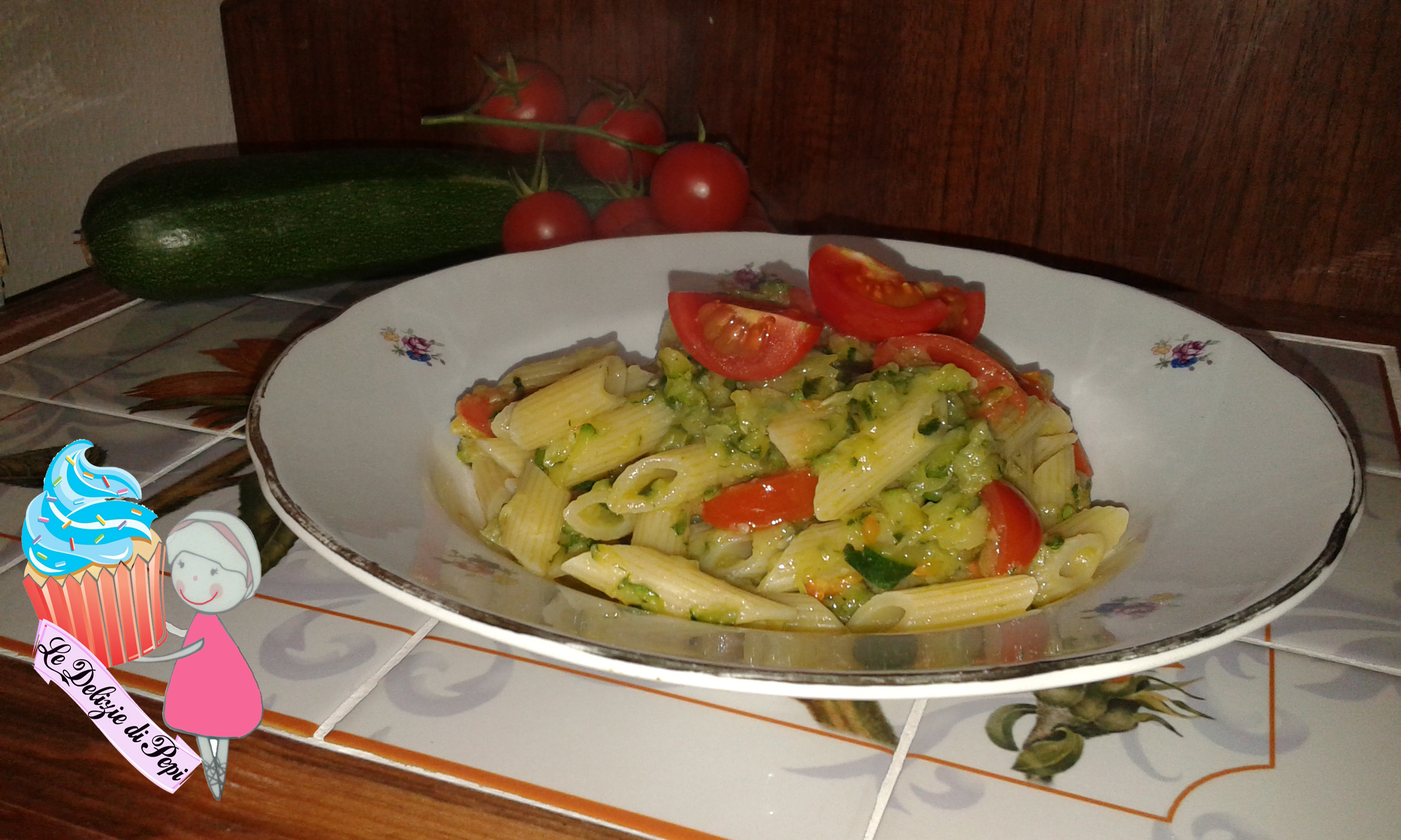 Pasta zucchine e pomodori