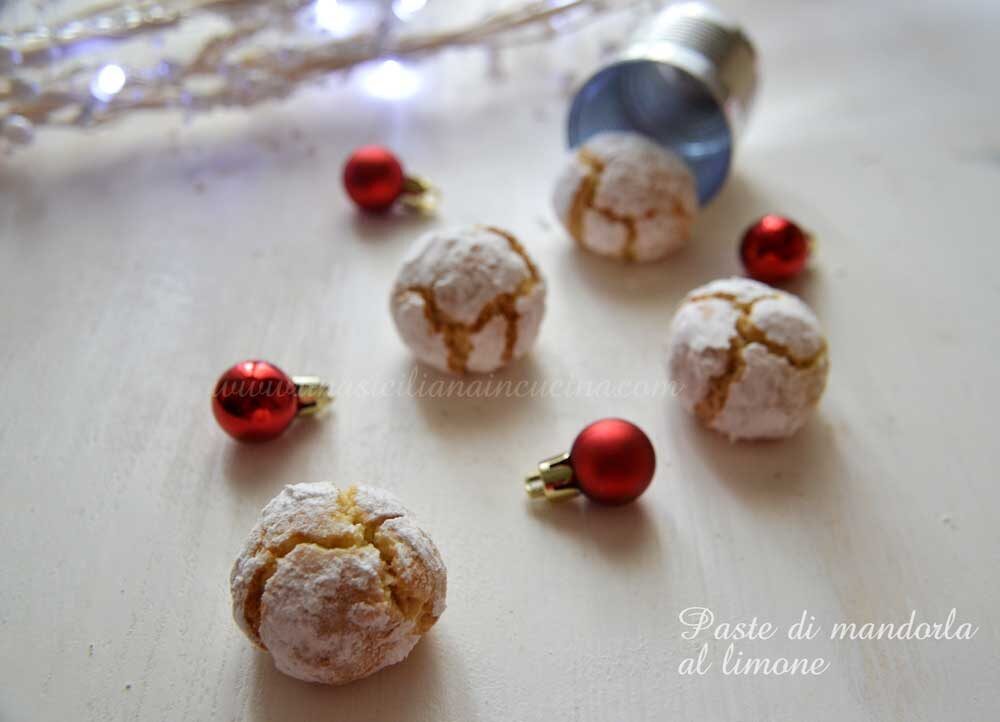 Paste di mandorla siciliane al limone