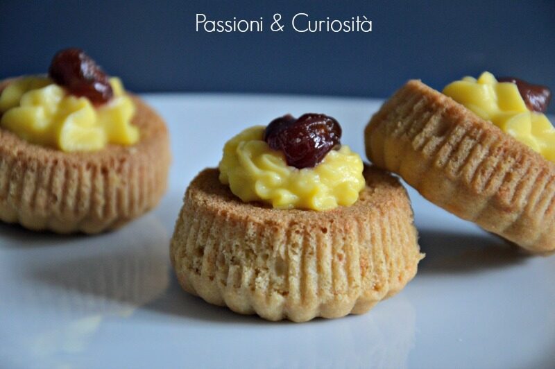 PASTE FROLLE CON CREMA PASTICCERA E AMARENA