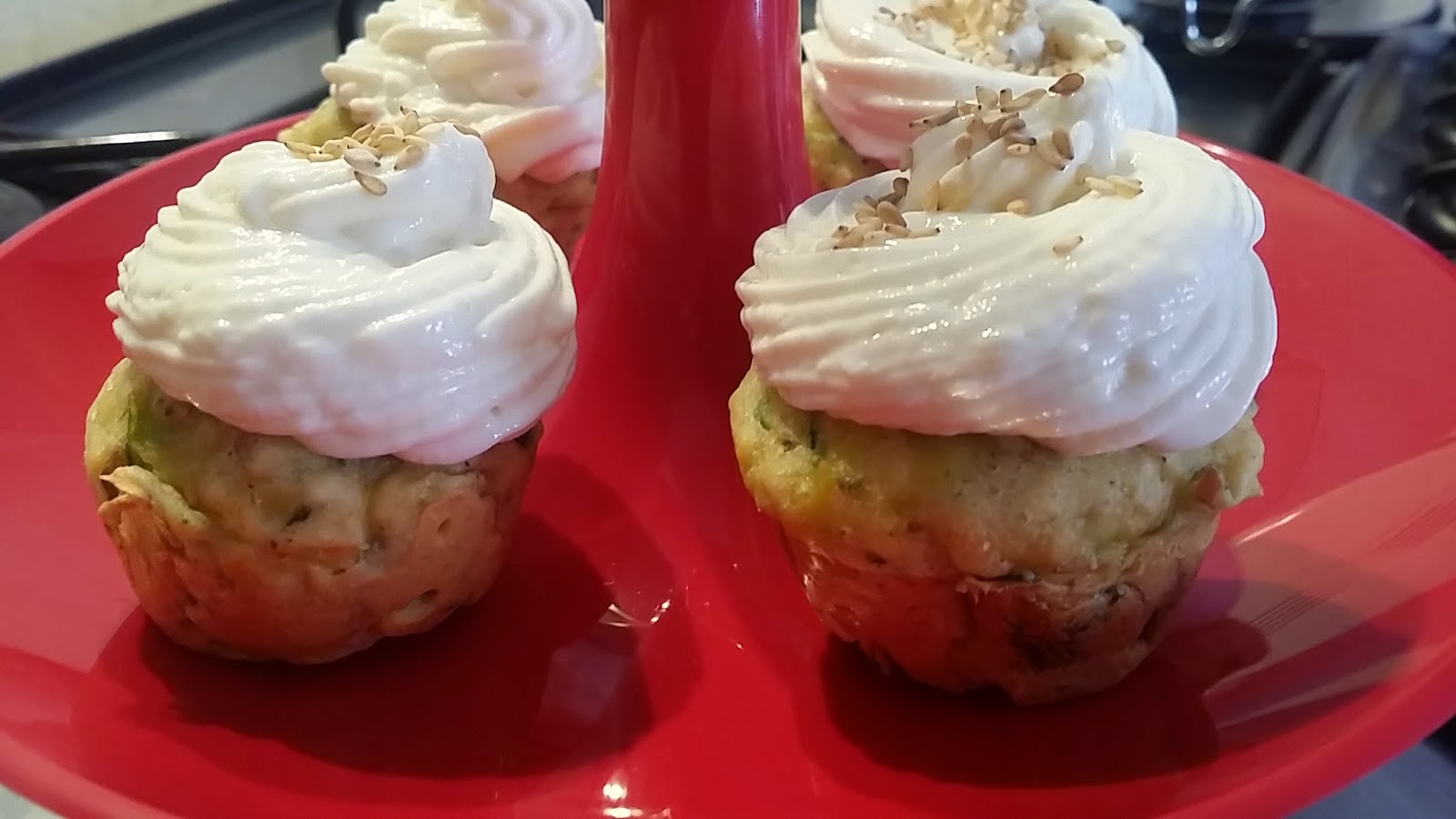 Pasticceria salata # 1: cupcake salati di zucchine e philadelphia