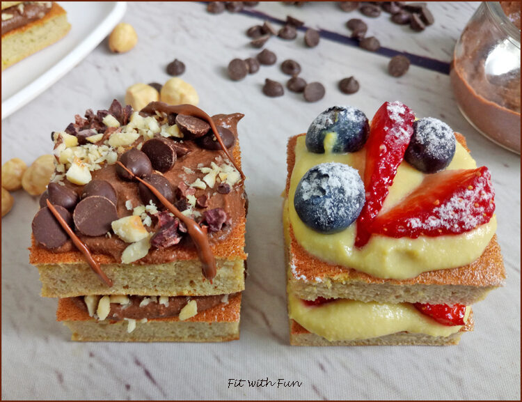 Pasticcini con crema pasticcera senza glutine