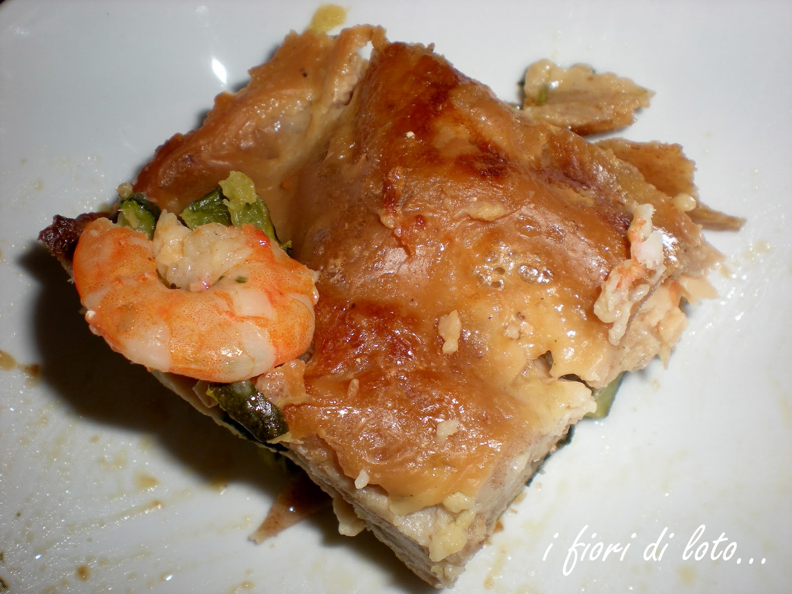 Pasticcio di pesce (con zucchine e mazzancolle)