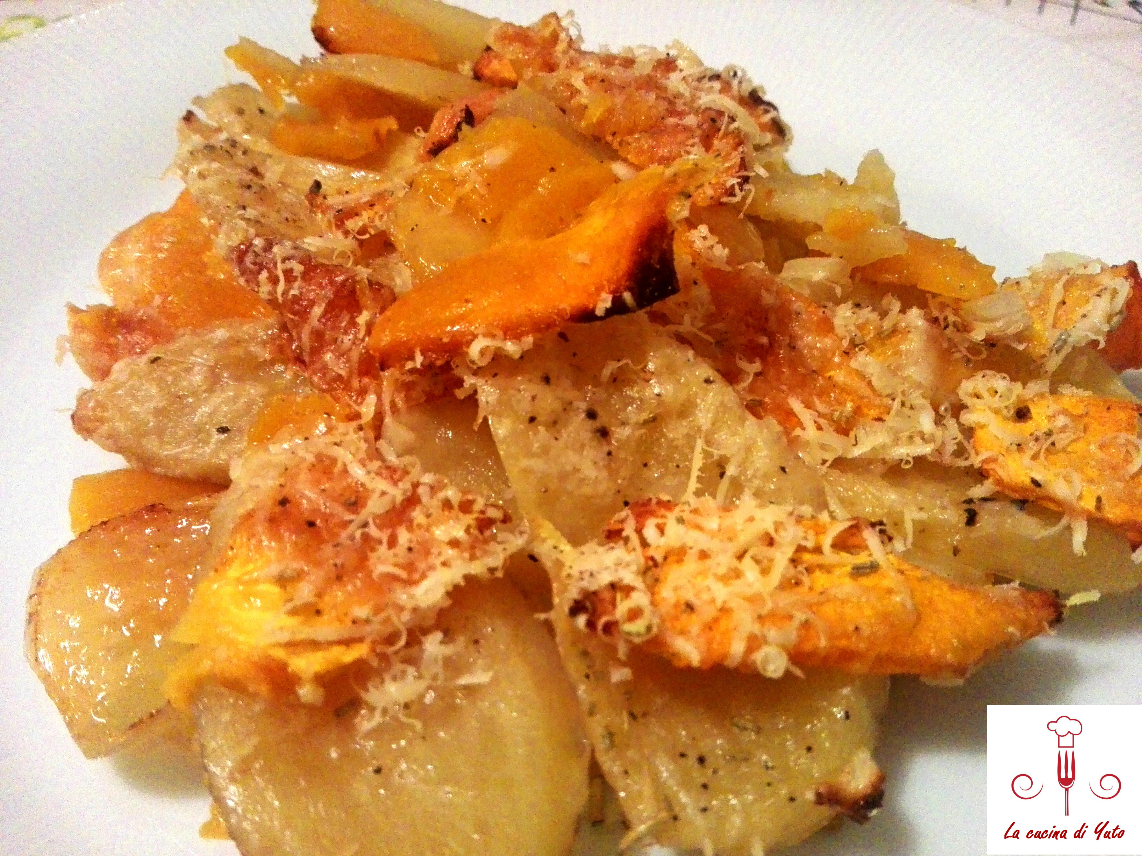 Pasticcio di zucca e patate
