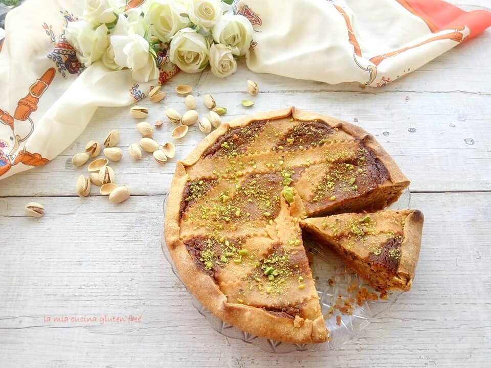 Pastiera con pistacchio senza glutine