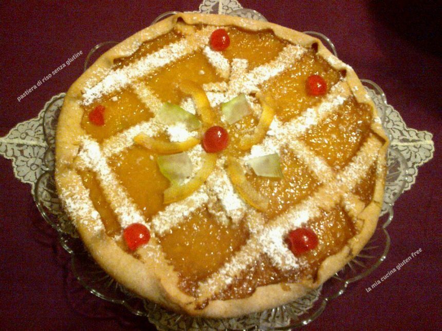 Pastiera di riso senza glutine