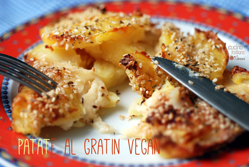 Patate al gratin ricetta vegana