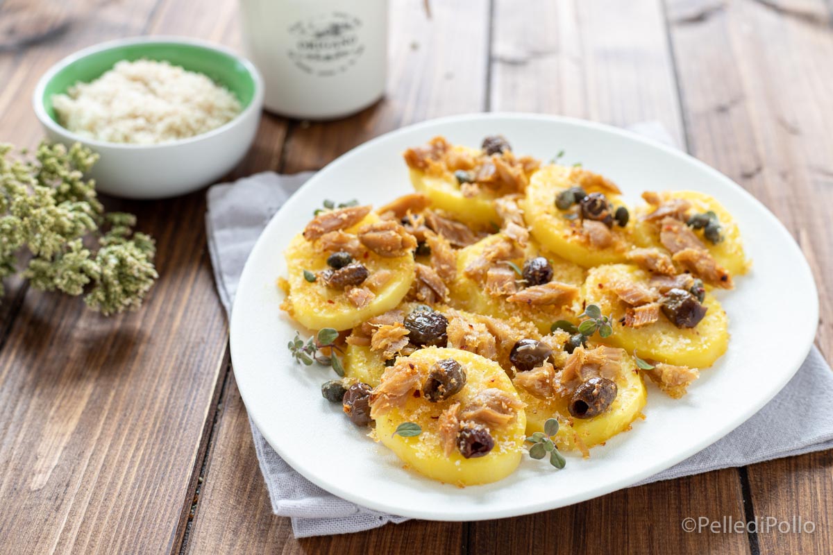 Patate alla siciliana con tonno e olive