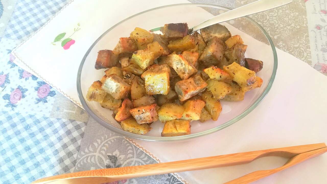 Patate americane aromatizzate al forno, facilissime