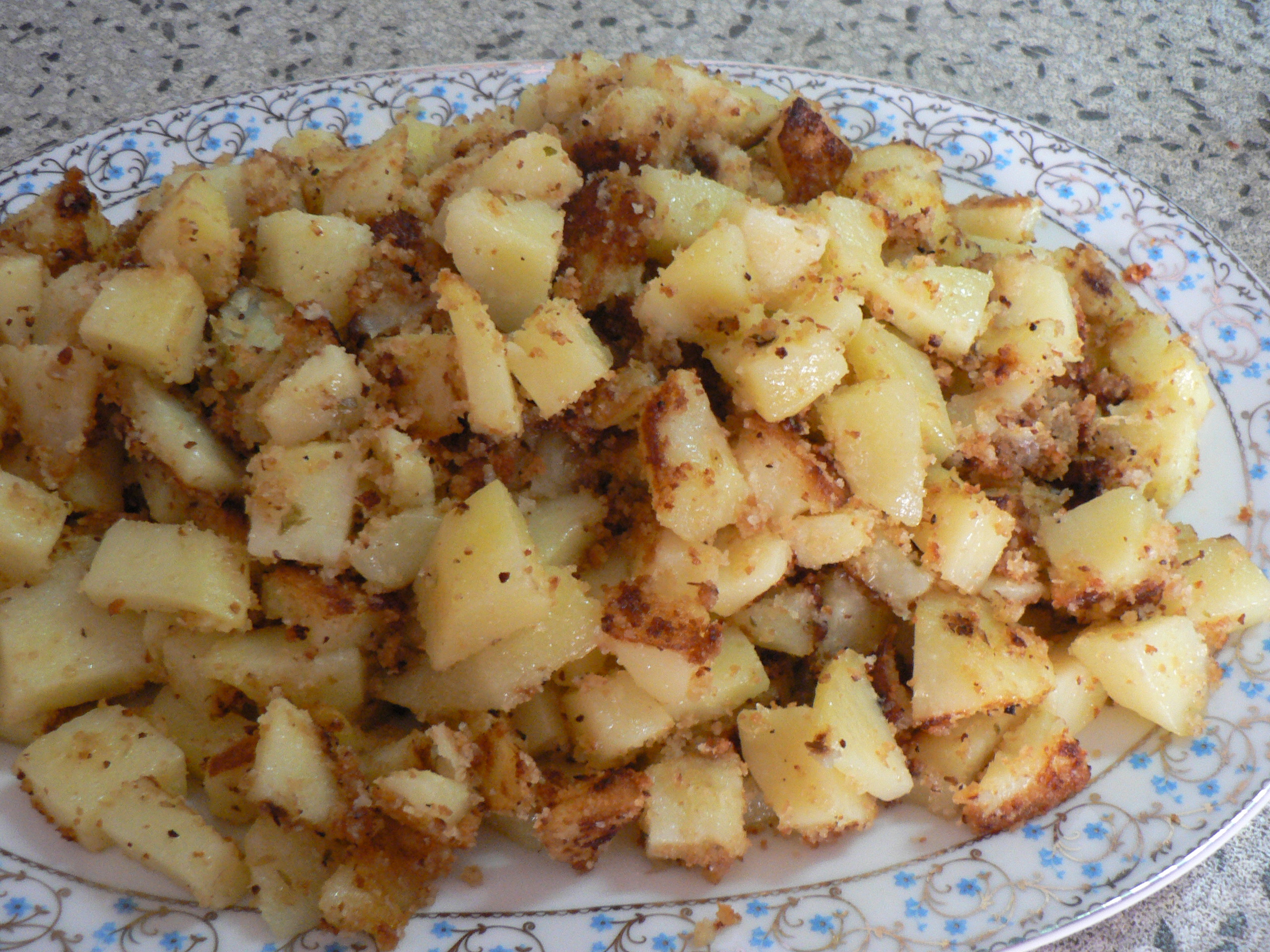 Patate con crosticina saporita.