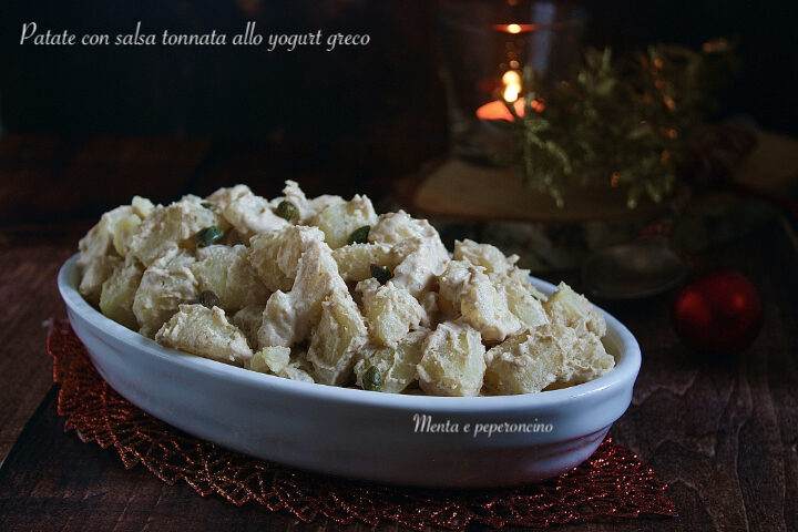 Patate con salsa tonnata allo yogurt greco