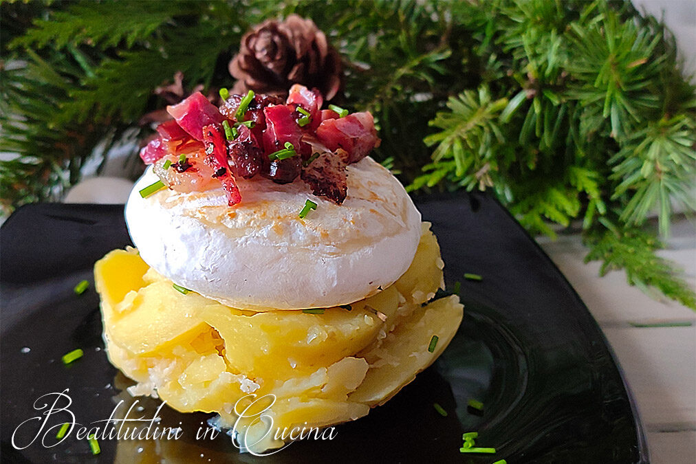 Patate con speck e tomino grigliato
