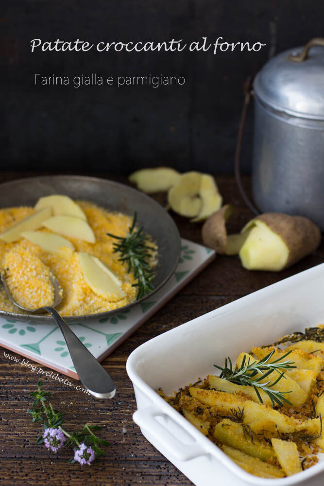 Patate croccanti con farina gialla