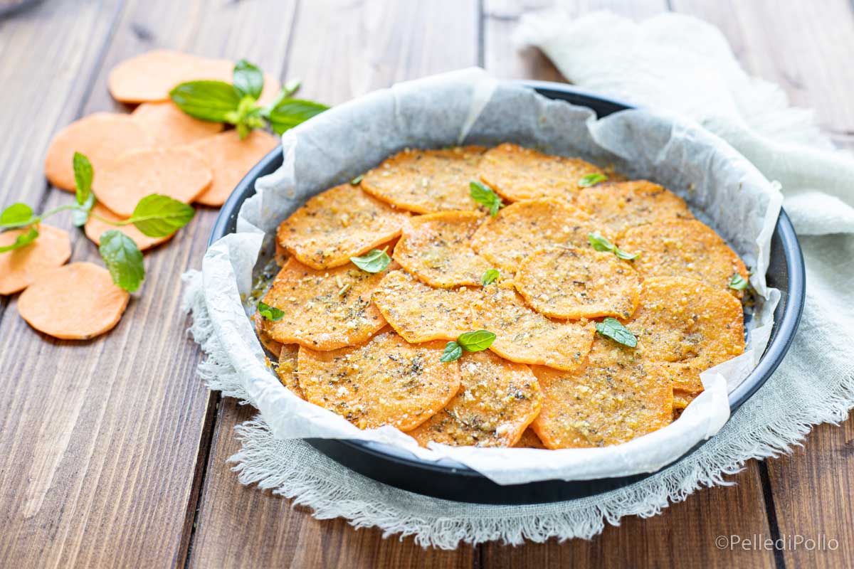 Patate dolci gratinate alle erbe