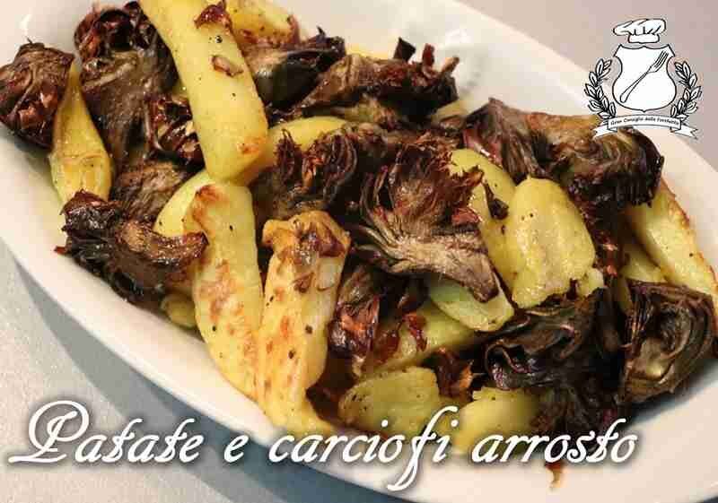 Patate e carciofi arrosto