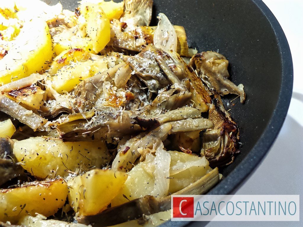 Patate e carciofi in casseruola crafond