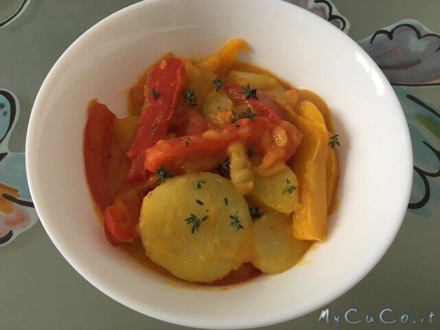 Patate e peperoni
