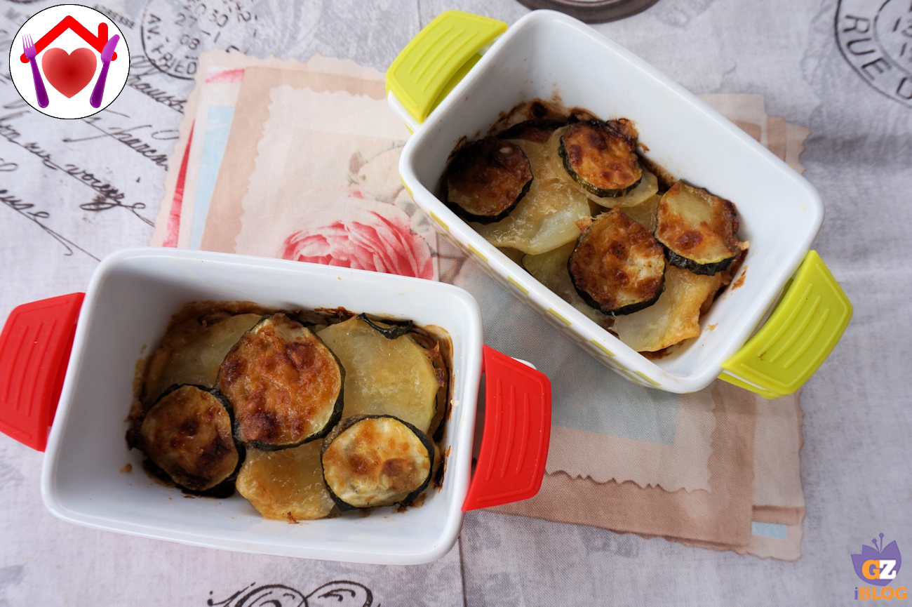 Patate e zucchine al forno