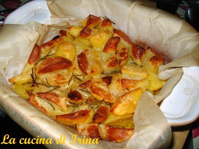 Patate gratinate al parmigiano