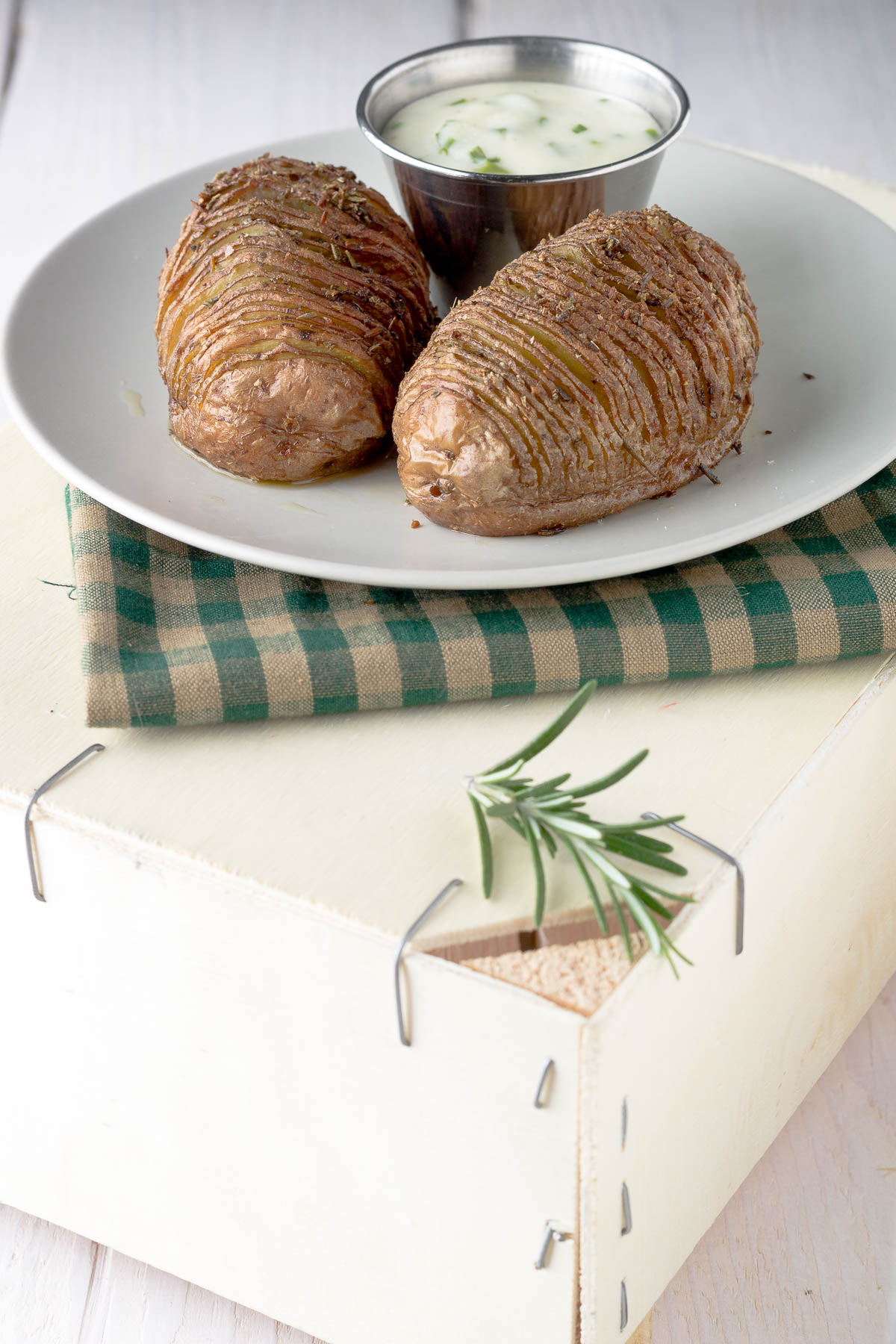 Patate hasselback