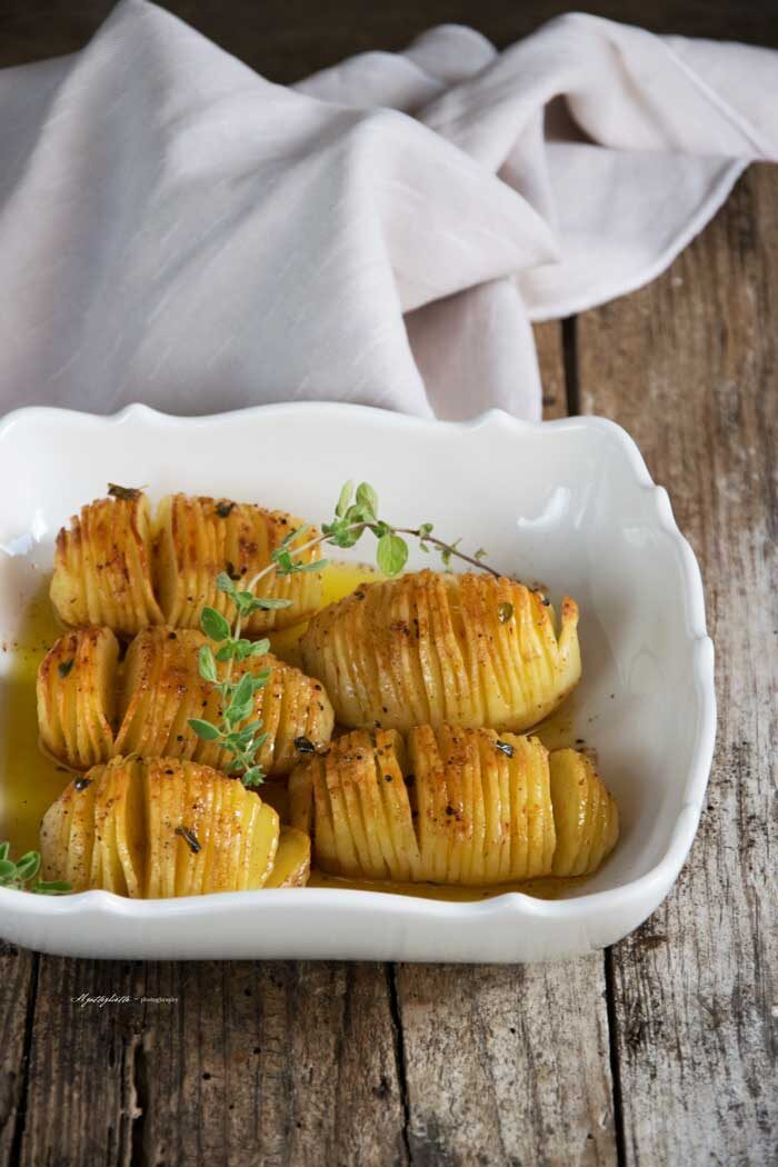 Patate hasselback