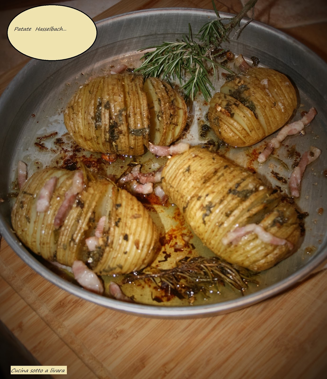 Patate hasselback