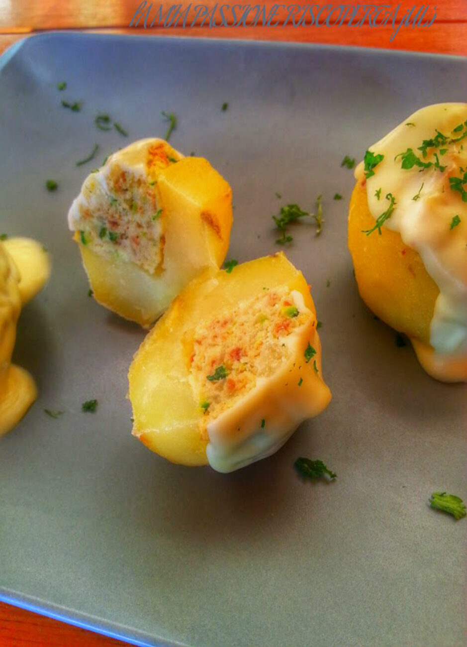 Patate ripiene al forno microonde