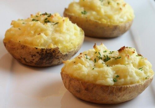 Patate ripiene di riso