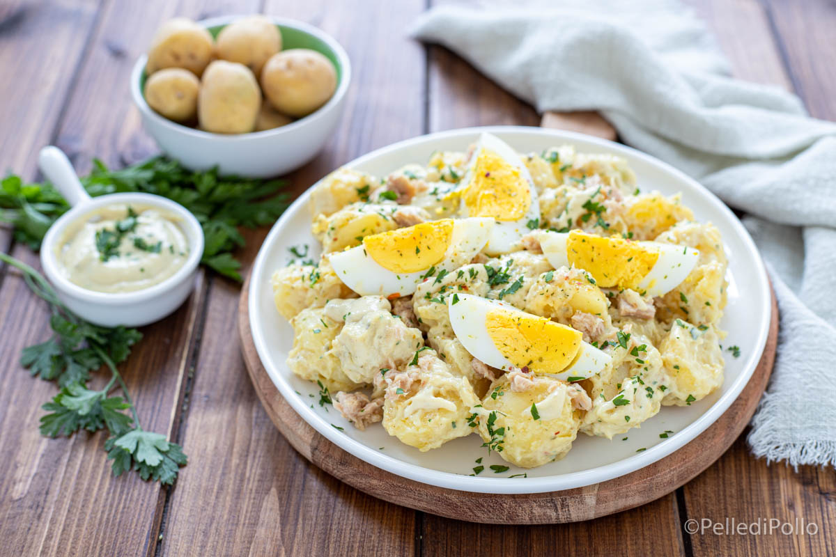Patate tonnate con uova sode