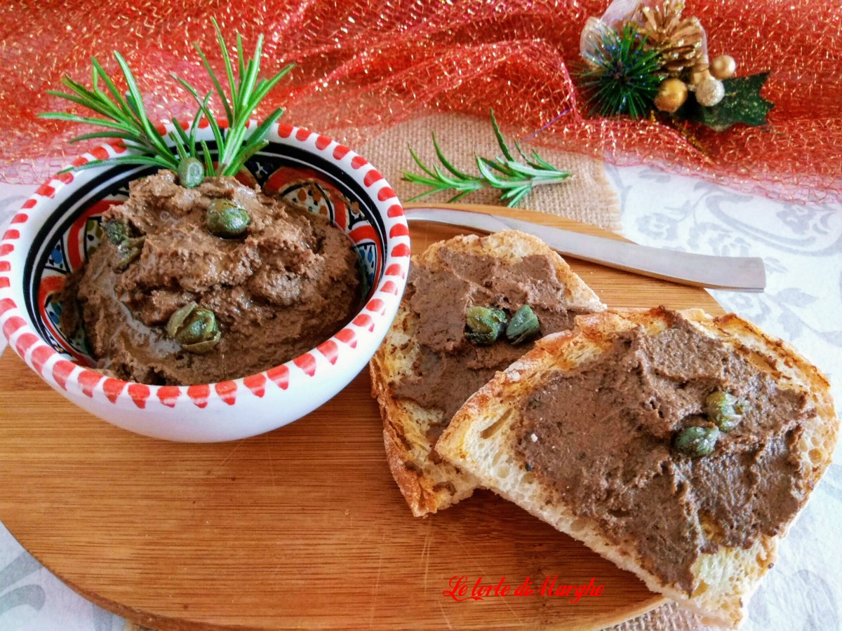 Patè di fegatini di pollo per crostini