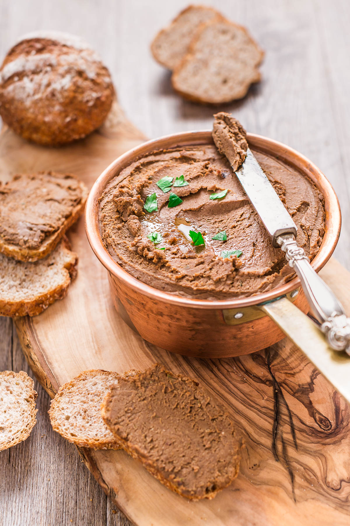 PATÉ di LENTICCHIE e NOCI ai FUNGHI – vegan gf