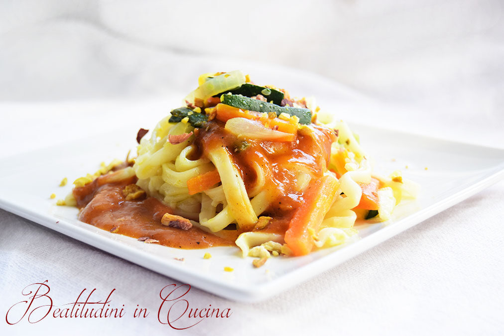 Peanut satay noodles