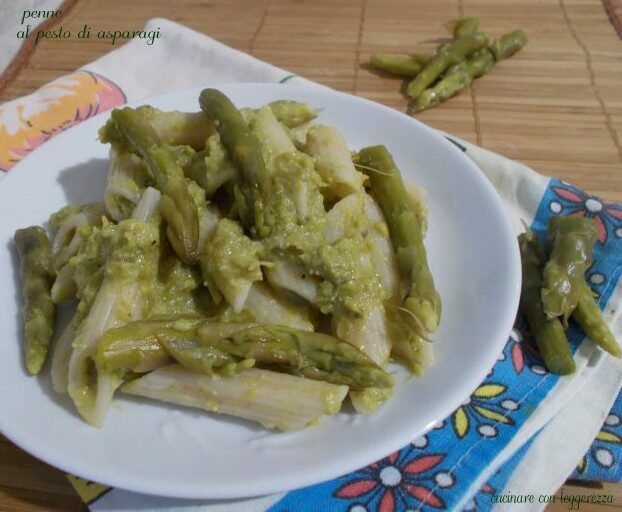 Penne al pesto di asparagi
