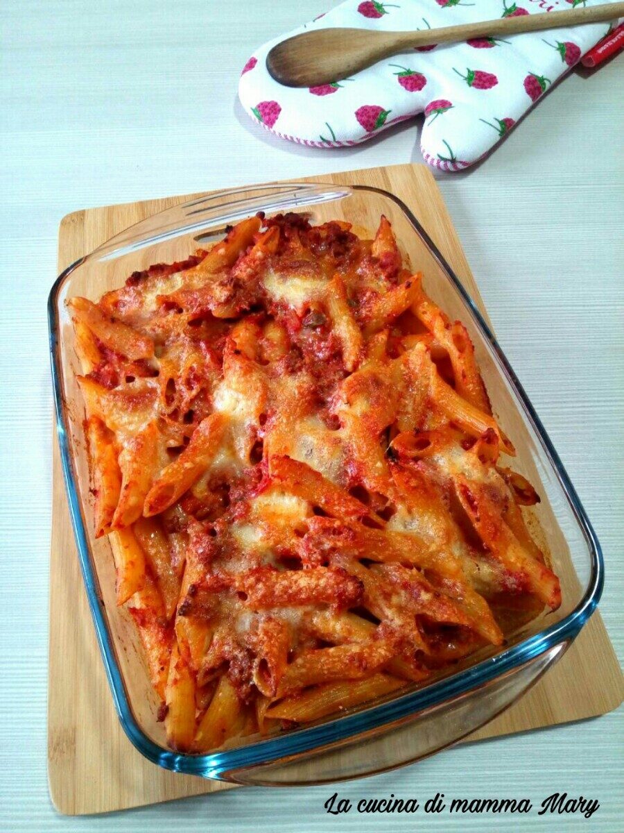 Penne al ragù gratinate – primo goloso