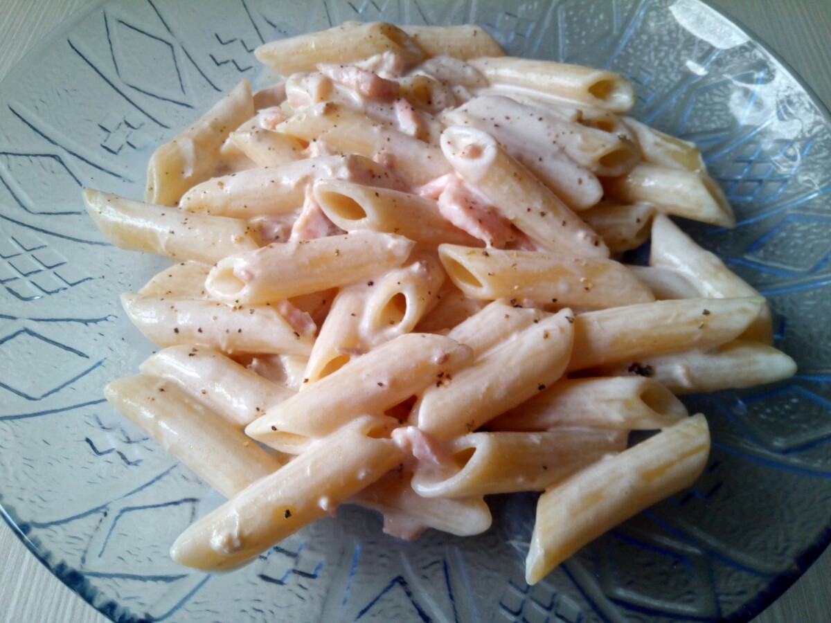 Penne al salmone e tonno