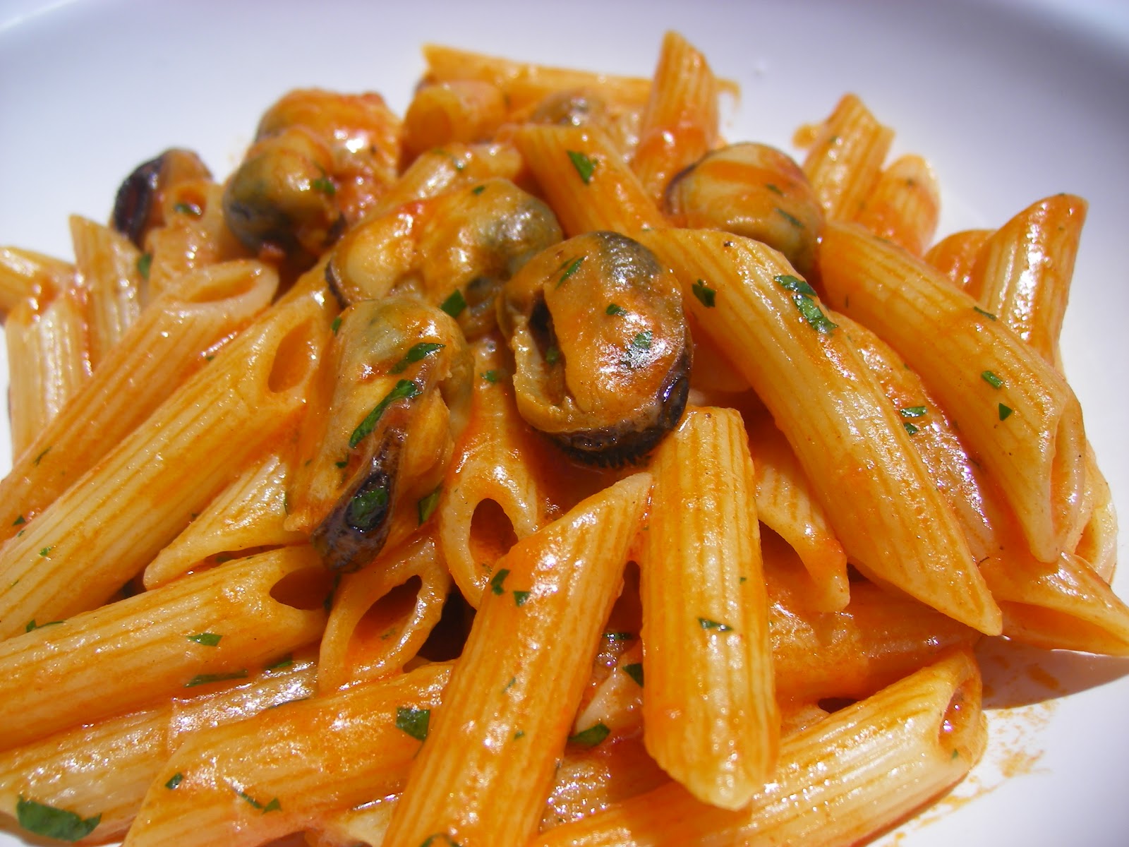 Penne al sugo di cozze