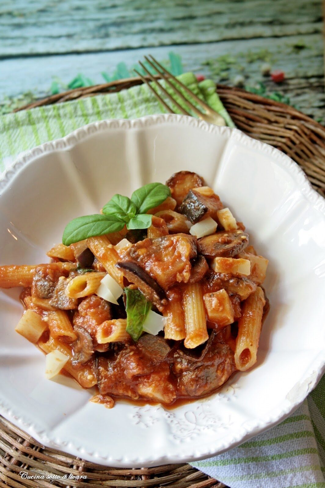 Penne alla boscaiola estive