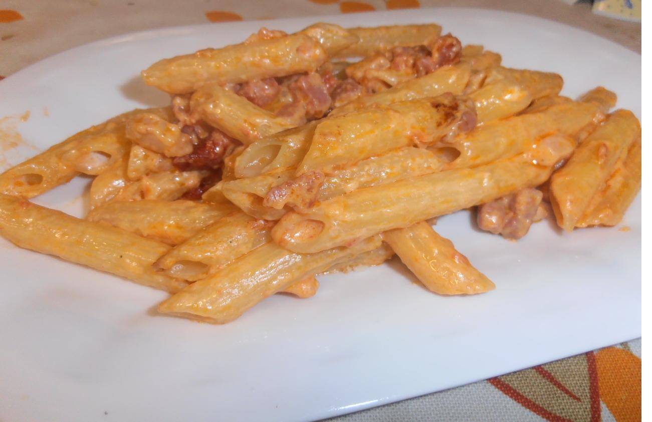 Penne alla vodka e pancetta