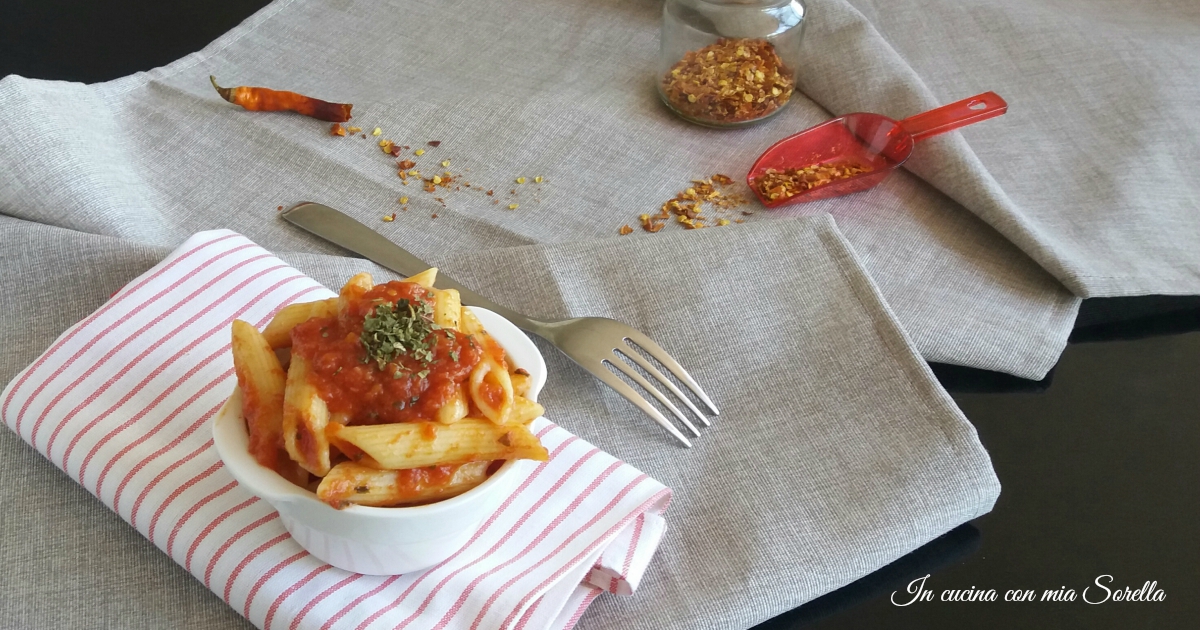 Penne all’arrabbiata tradizionali