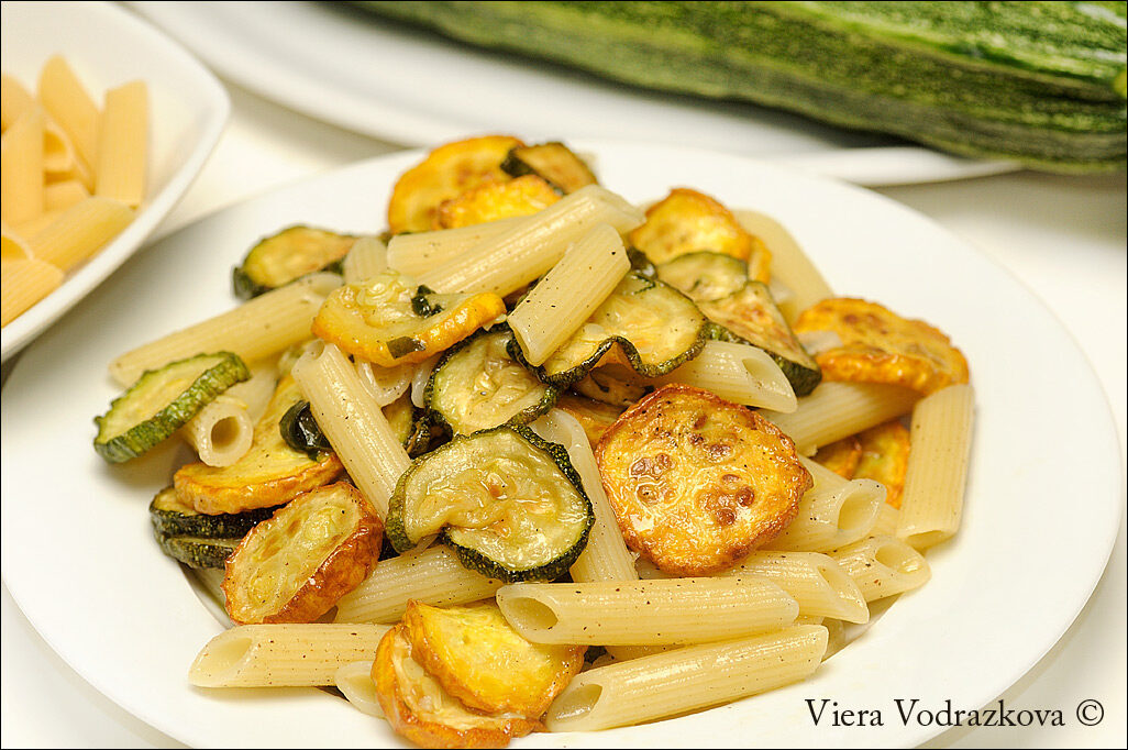 Penne con le zucchine alla scapece a modo mio