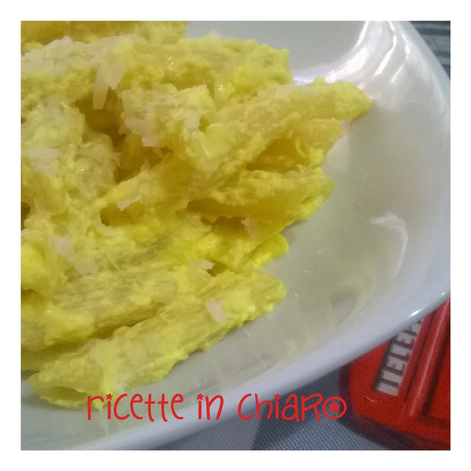 Penne con ricotta allo zafferano
