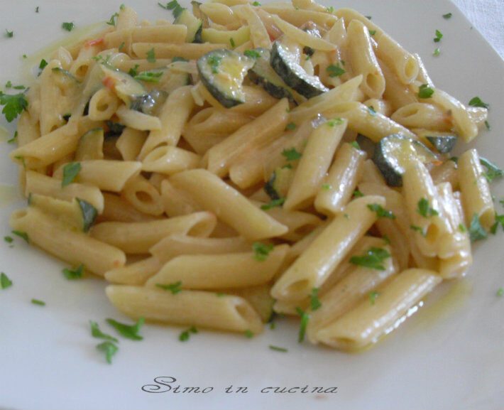 Penne con zucchine